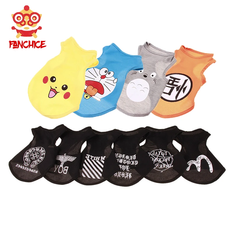Собака жилетка одежда для домашних животных мультфильм дышащая Летняя Сетка
