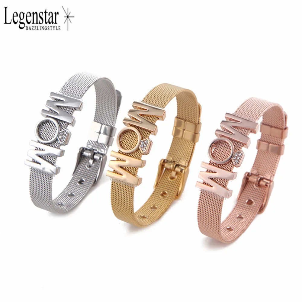 Legenstar очаровательный браслет с сеткой мама обручем свисающий хранитель из