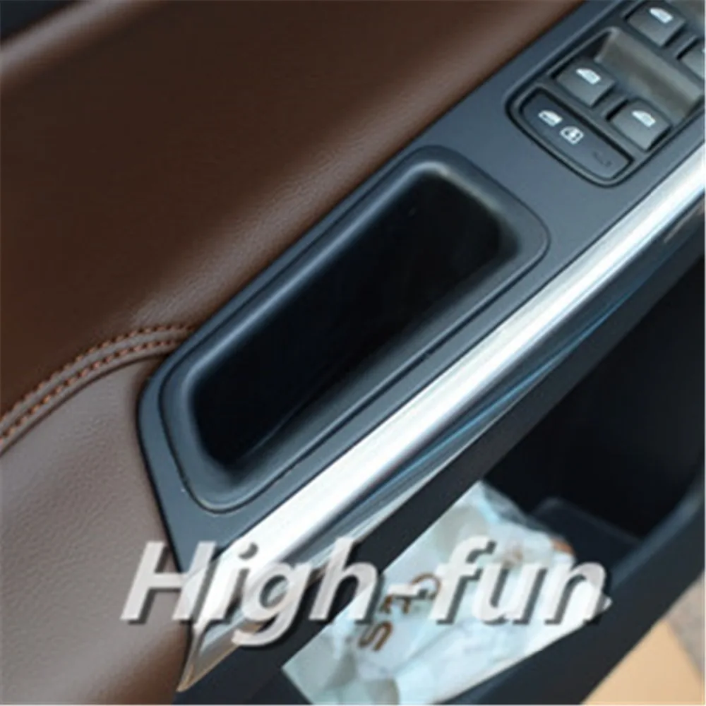 FUNDUOO 2 шт. контейнер для передней двери подлокотник ящик хранения VOLVO S60 S60L V60 2010 2011