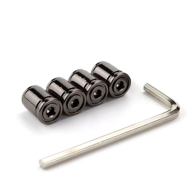 4PCS Titanium black 4 шт. автомобильные шины металлические авто противоугонные клапанные крышки клапанов шины сплав велосипед мотоцикл сопло анти-дефляции основной крышки аксессуары - Название цвета: 4PCS Titanium black