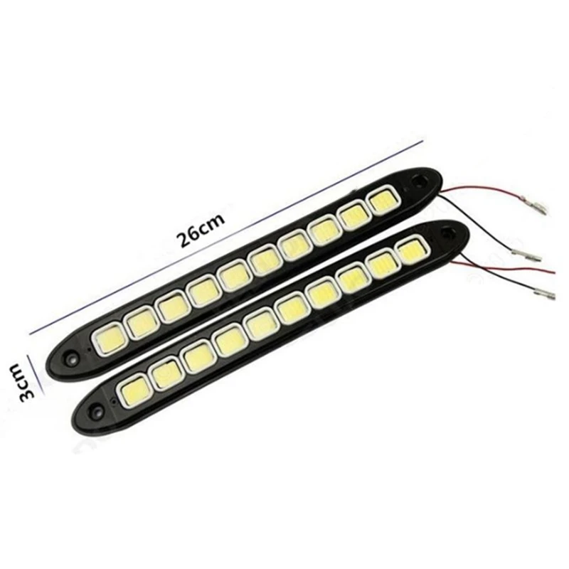 2X автомобиля D r l Led y t i'm e бег светильник тумана Cob полосы s гибкий авто дальнего