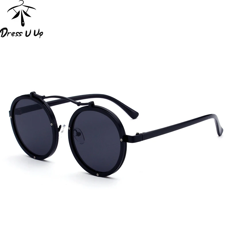 Солнцезащитные очки DRESSUUP для мужчин и женщин в стиле стимпанк с металлическим