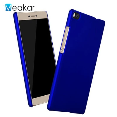 Матовая Пластик Coque 5.2For huawei P8 чехол для huawei Ascend P8 Двойной Премиум чехол телефона чехол-лента на заднюю панель - Цвет: blue