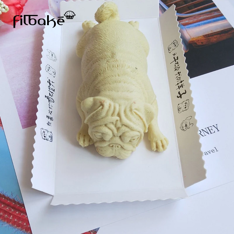 FILBAKE с милой собачкой силиконовые формы торт 3D Шарпей форма для мороженого пудинг