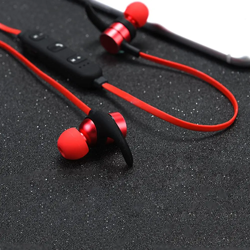 Беспроводные Bluetooth металлические спортивные наушники с голосовым помощником