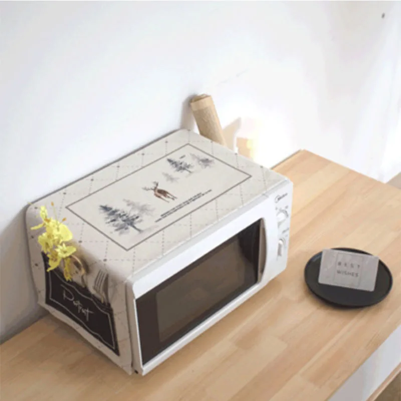 Хлопок и лен микроволновая печь ткань материал пылезащитный чехол духовка