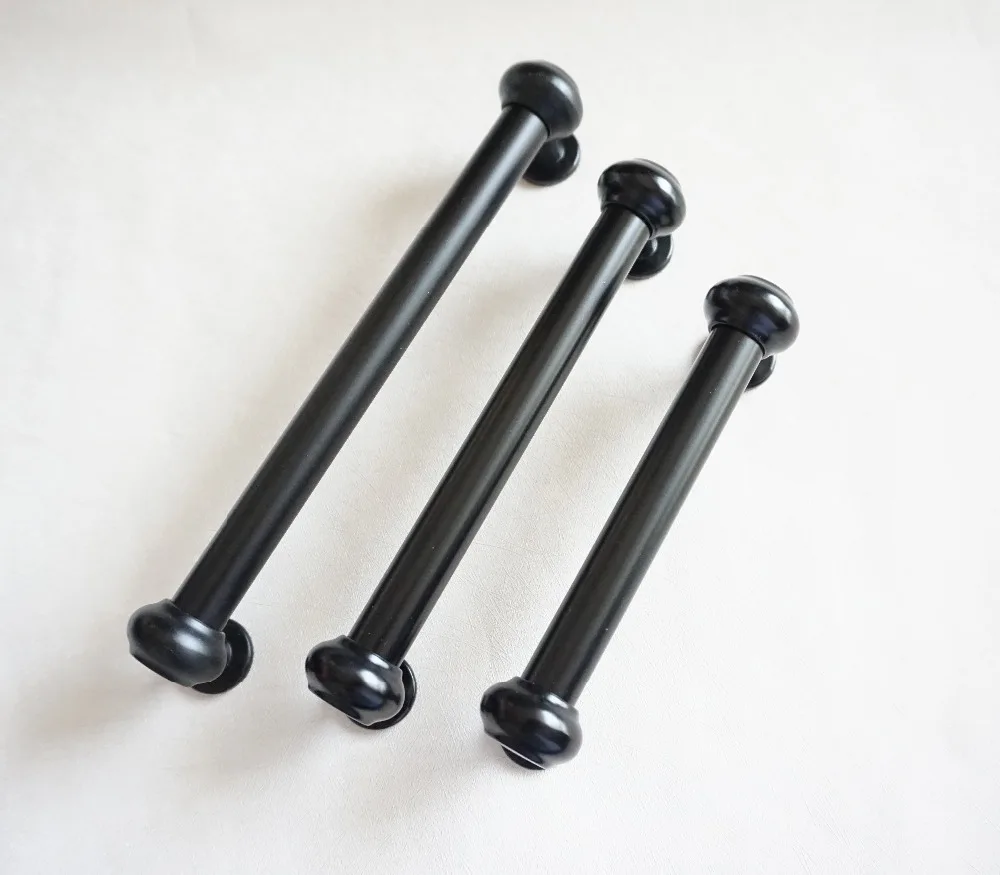 Черная ручка для кухонного шкафа выдвижные ручки ящиков комод ручки/Ретро