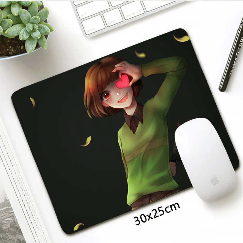Игровой коврик для мыши в стиле аниме Undertale маленький размер 30x25 см