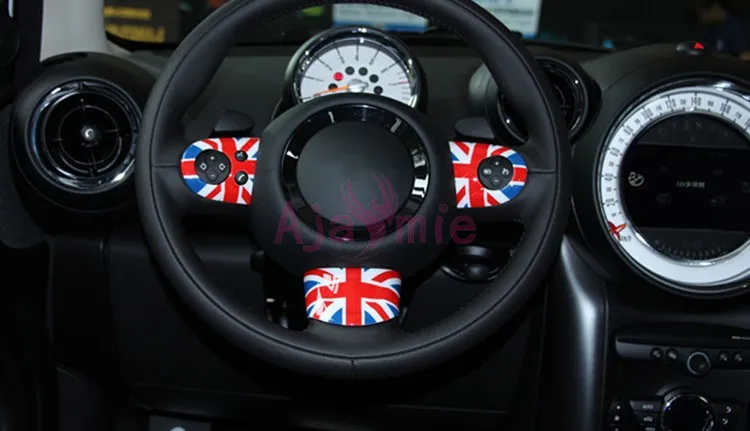 

Аксессуары для BMW Mini Cooper Country Man интерьерная Обложка рулевого колеса отделка от царапин защитный молдинг Trims автостайлинг