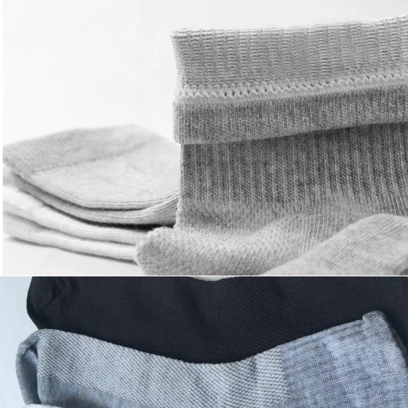 Носки мужские классические 10 пар тонкие однотонные повседневные короткие летние