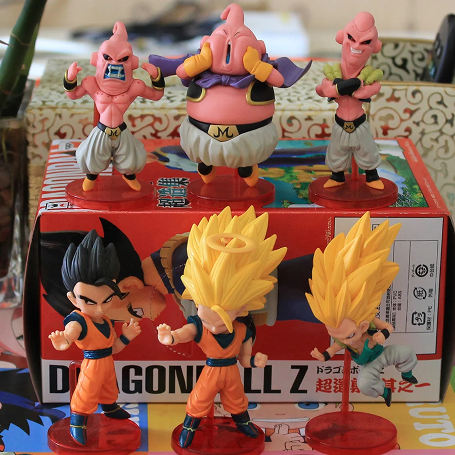 Dragon Ball Z фигурка Saiyan Son-Goku 6 Stile мини-модель Majin мальчиков Игрушка ПВХ Модель Аниме