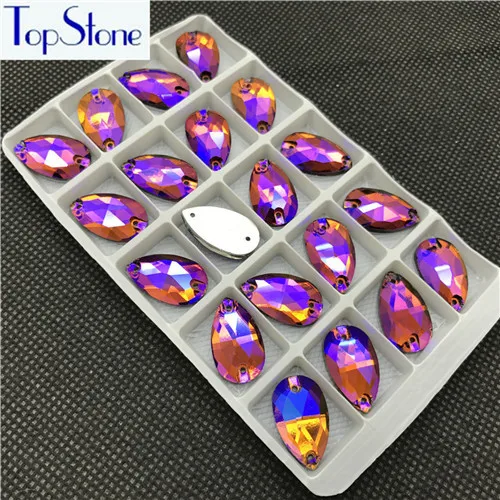 Red Coffee AB TopStone, много цветов, хрустальные стразы для шитья, пришивные камни, стекло для платьев, ювелирных изделий - Цвет: Red Coffee AB