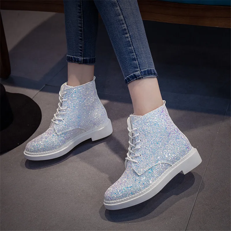 Женские блестящие туфли DRFARGO на шнуровке Размеры 35 39|boots ladies|boots fashionfashion boots |