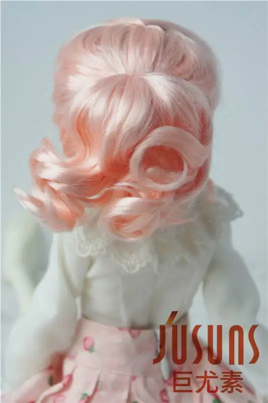 JD261 1/4 MSD синтетический, мохеровый, для куклы парики Updo стиль BJD волосы 7-8 дюймов BJD парики