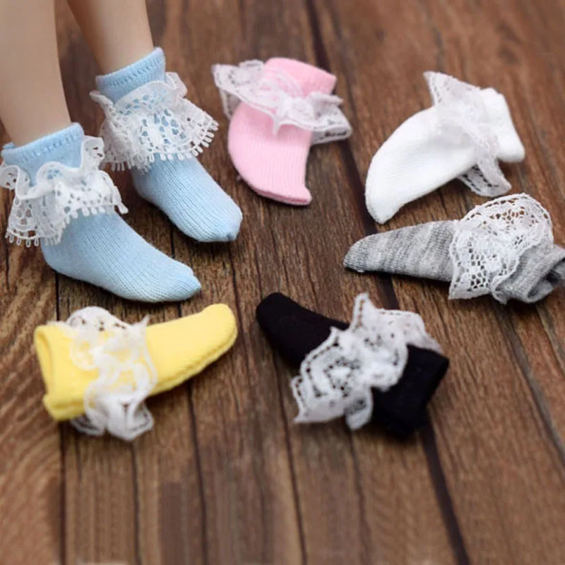 1 пара различных стилей 1/6 Neoblythe Doll's спортивные носки для Blyth, Licca, Momoko, Barbies Гольфы одежда наряды Аксессуары