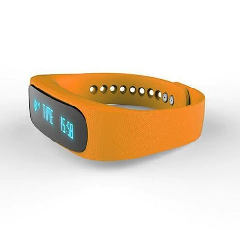 Оранжевый Ubit Smartband E02 фитнес-трекер Спортивный Браслет Водонепроницаемый браслет для IOS Android умные часы 4,0 Bluetooth - Цвет: Оранжевый
