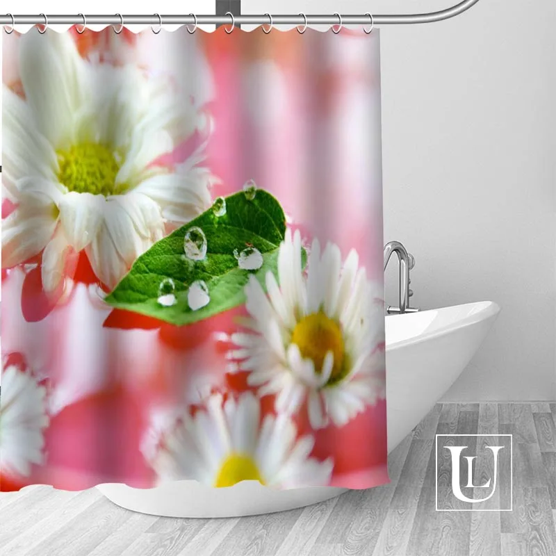 Waterproof Bathroom Curtains Modern Gerberas Closeup Shower Curtain polyester Bath screens Customized curtain | Дом и сад