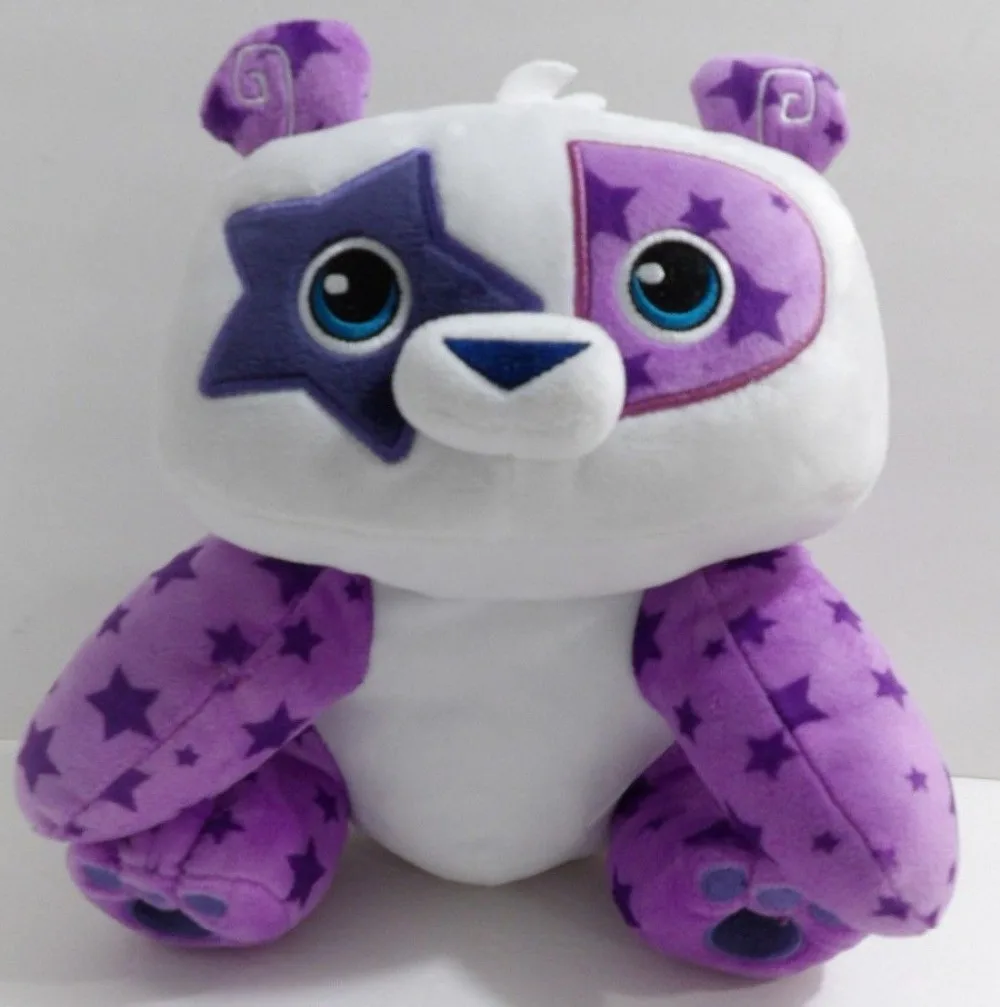 Мягкая плюшевая панда игрушка в виде животного варенье фиолетовый белый 10 дюймов