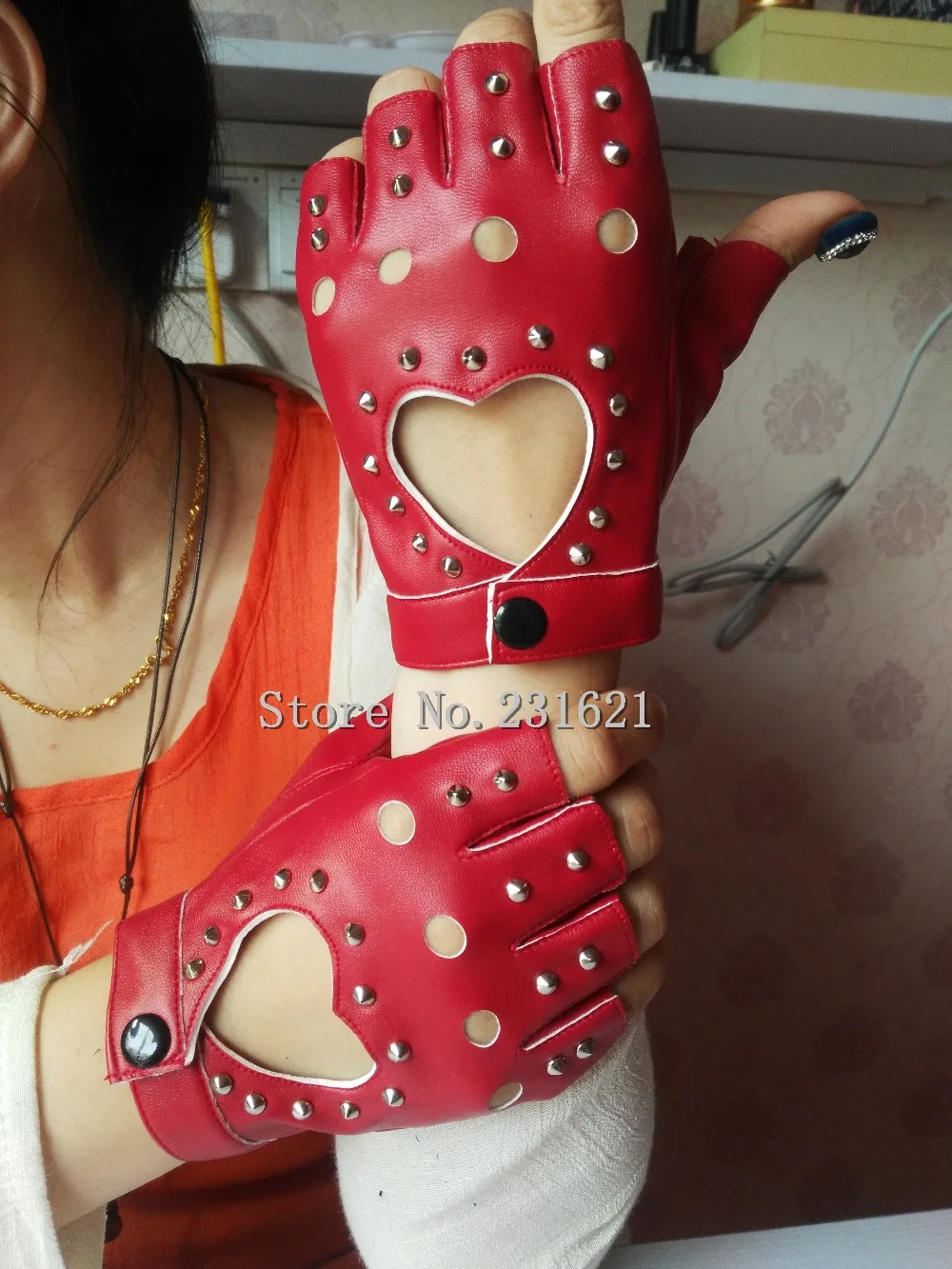 Женские модные перчатки с полупальцами для девушек танцев джаз панк