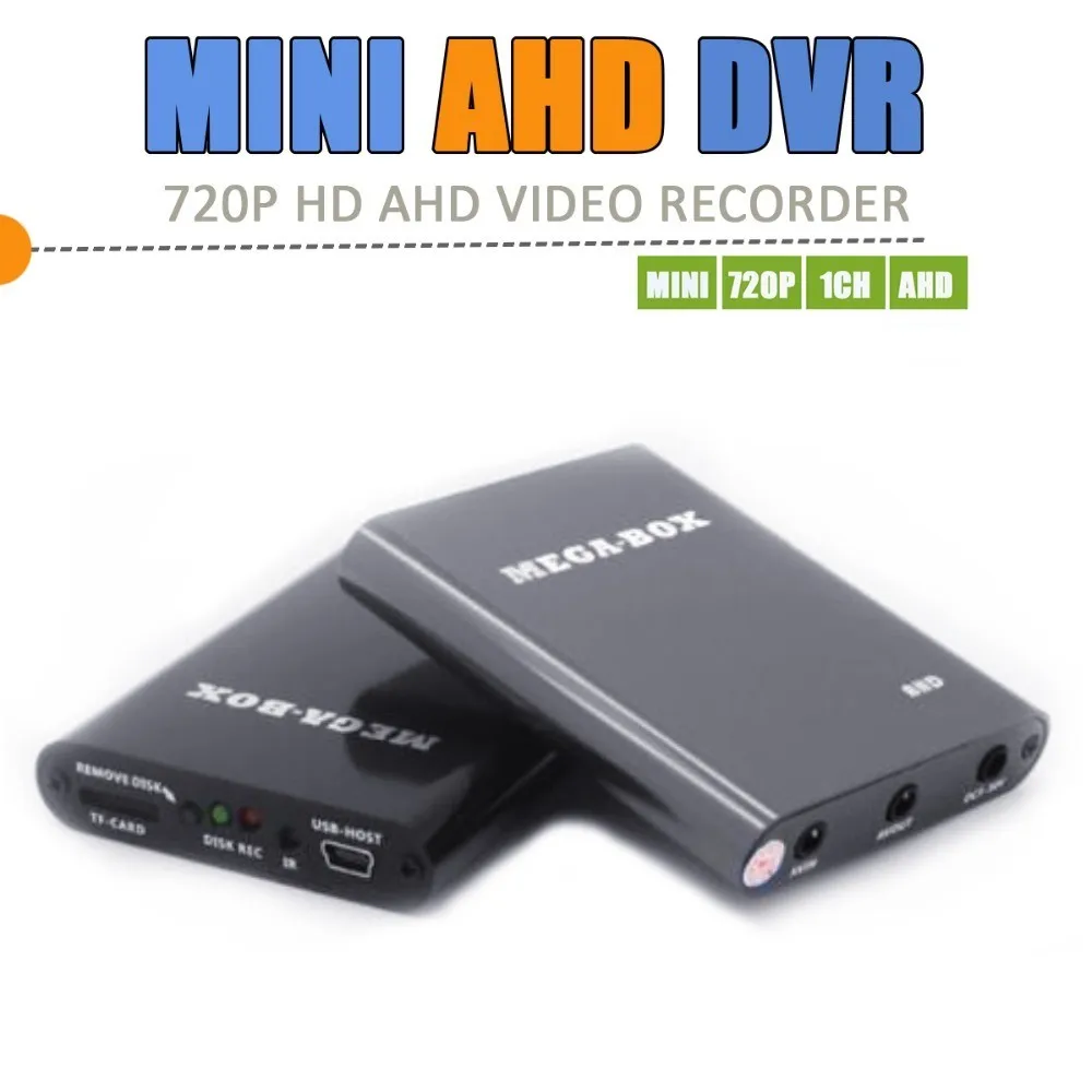 Новый мега бокс 1CH Mini AHD DVR рекордер HD 720P поддержка sd карты 128 ГБ в реальном времени