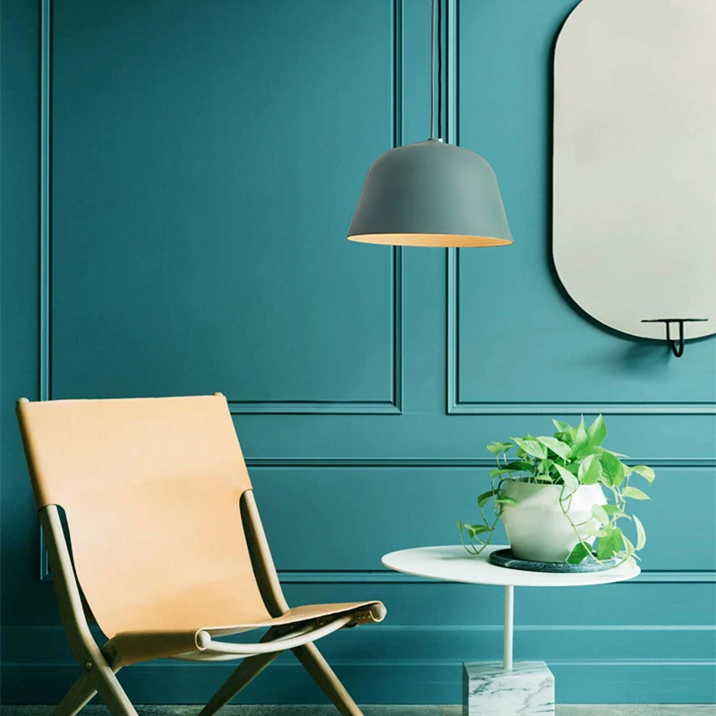 Промышленный подвесной светильник алюминиевый современный дизайн офисный