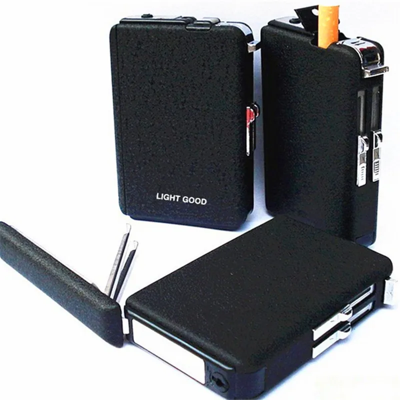 2018 чехол для сигарет газовая зажигалка коробка сигар факел турбо ветрозащитный