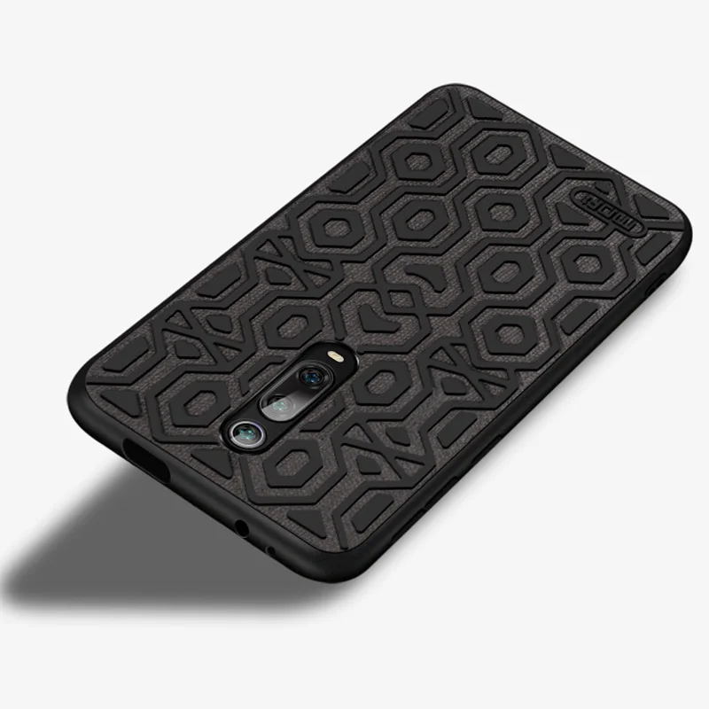 black Для Xiaomi mi 9T Pro чехол MOFi mi 9t силиконовый мягкий защитный чехол противоударный супер нескользящий Роскошный чехол для задней панели - Цвет: black