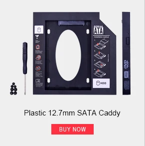 CHIPAL Универсальный SATA 3,0 2nd HDD Caddy 9,5 мм 9,5 мм для 2," SSD чехол для жесткого диска с светодиодный для ноутбука CD-ROM DVD-ROM
