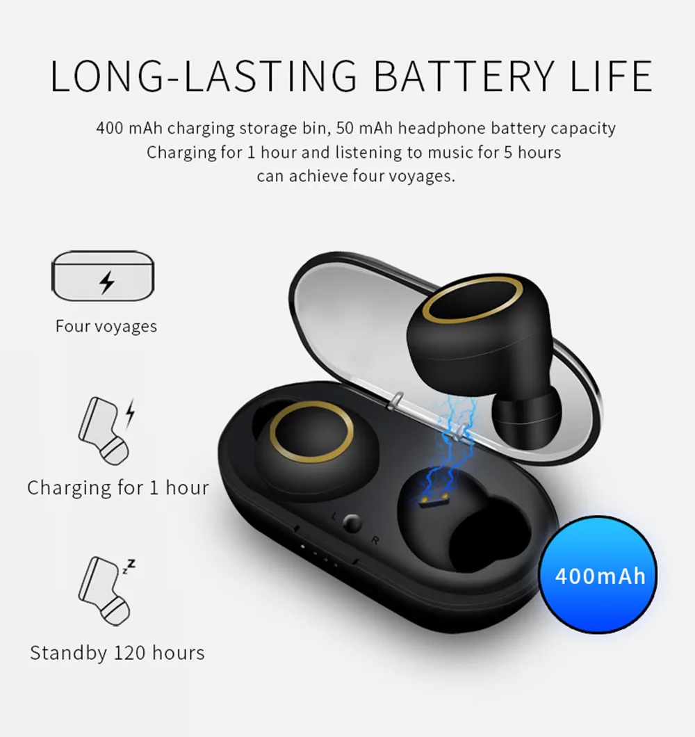 HYASIA TWS Bluetooth 5,0 беспроводные наушники Водонепроницаемая bluetooth-гарнитура 3D Стерео Игровые наушники спортивные наушники гарнитура коробка