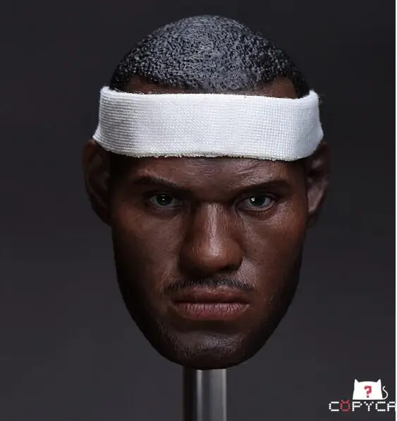 1/6 Head Sculpt For LeBrown James Copycat Rage Ver. With Band | Игрушки и хобби