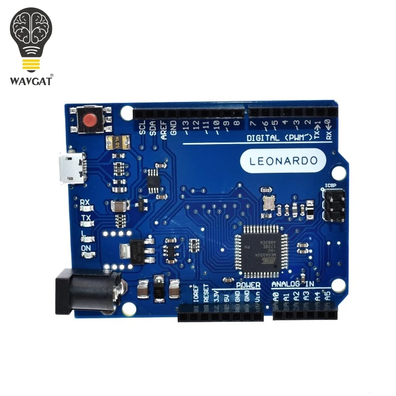 Макетная плата WAVGAT Leonardo R3 + USB кабель ATMEGA32U4 Project|Интегральные схемы| |