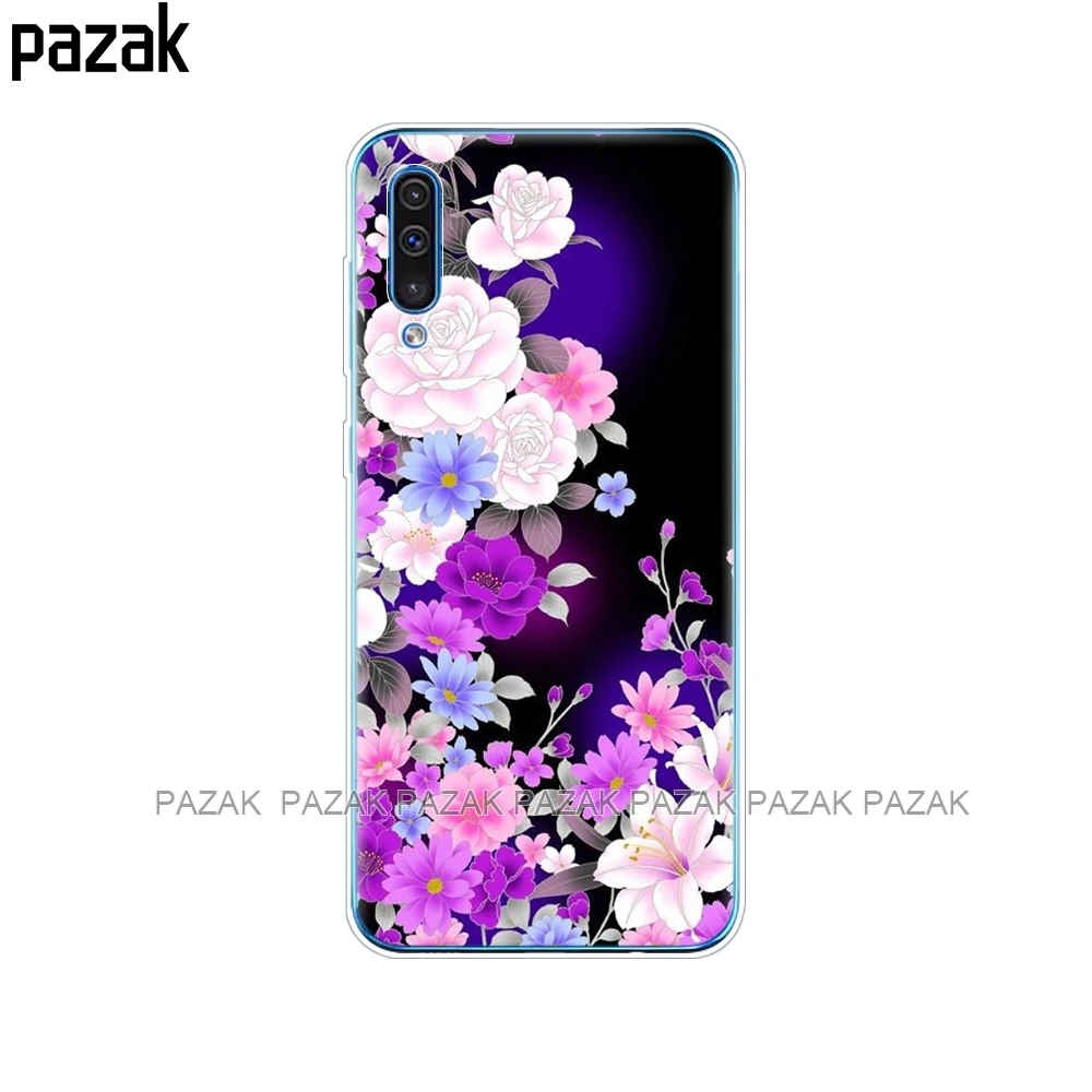 61378 Чехол для Samsung Galaxy A50, силиконовая прозрачная задняя крышка, чехол для телефона Samsung A50 A505 A505F, SM-A505F, мягкий чехол 6,4, чехол, бампер - Цвет: 61378