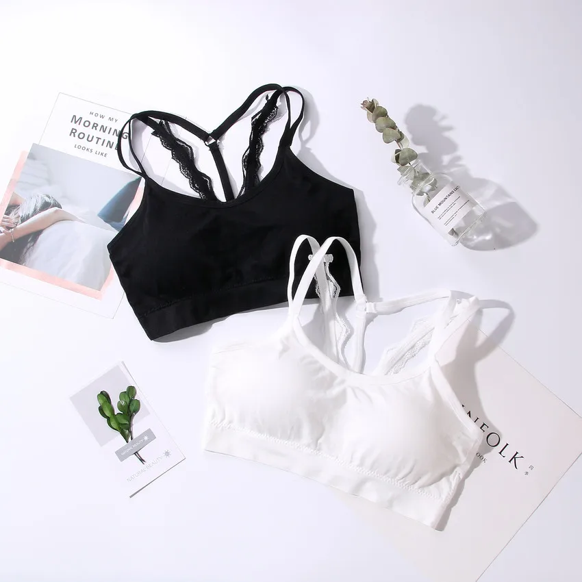 2018 Новый Бесшовные Фитнес топ бюстгальтер красивый Back Lace Halter ремень с площадки
