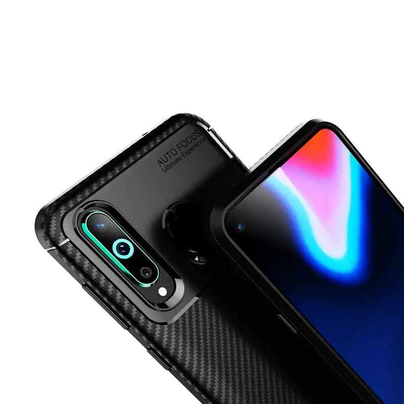 Роскошный противоударный чехол из углеродного волокна для телефона Samsung Galaxy A8S