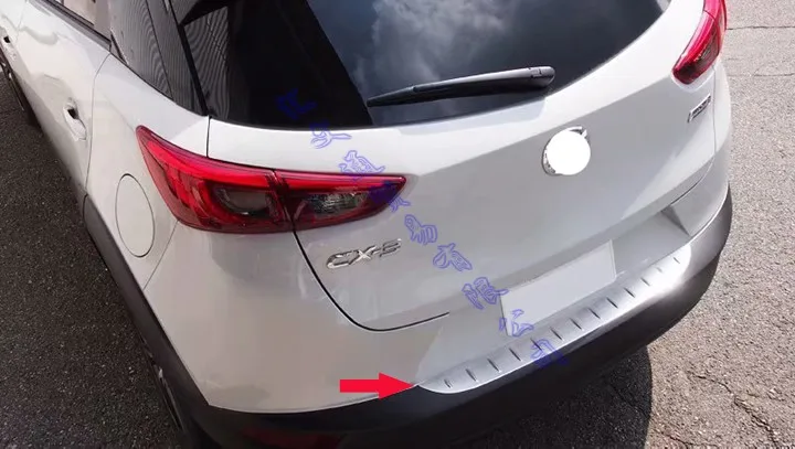 Для Mazda CX 3 2016 2017 2018 2019 из нержавеющей стали задний бампер защиты подоконник
