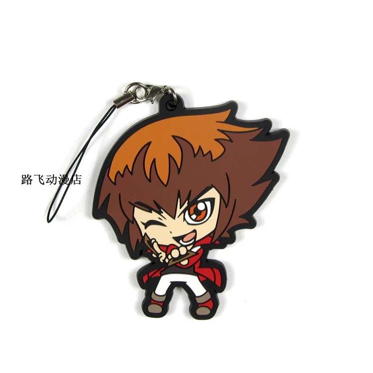 Duel Монстры фигурка аниме модель Джейден Юки Chazz Princeton Yusei Fudo мобильный телефон школьный резиновый брелок подвеска