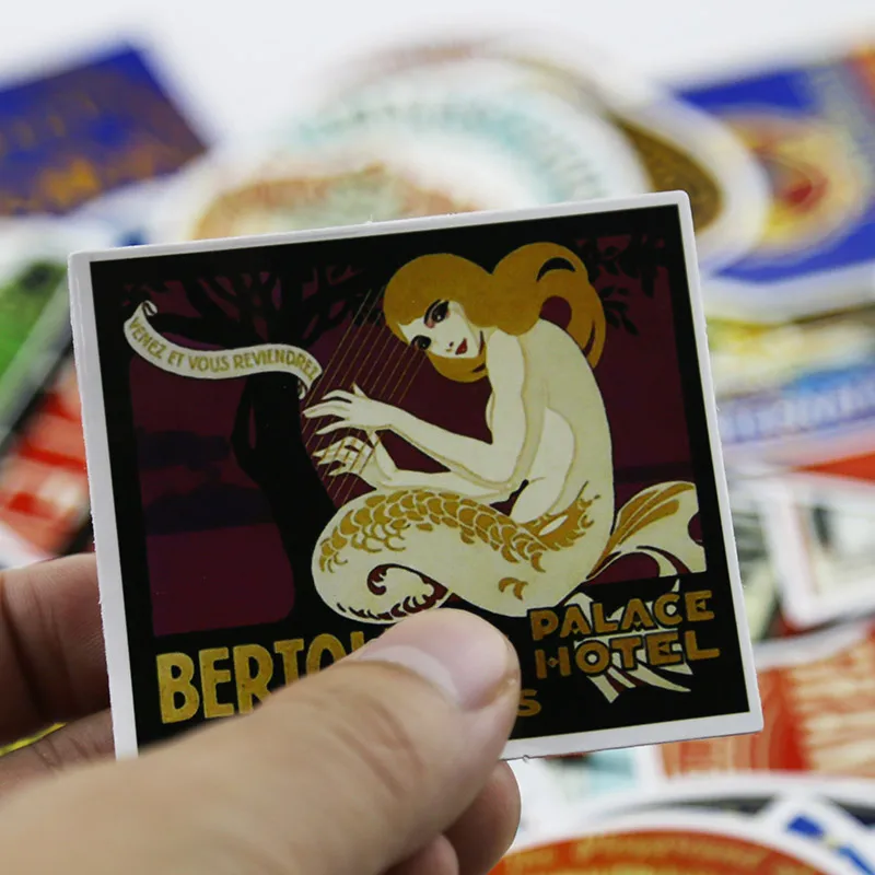 50 шт./лот пвх ретро стикер красоты для ноутбука мотоцикл ноутбук Холодильник