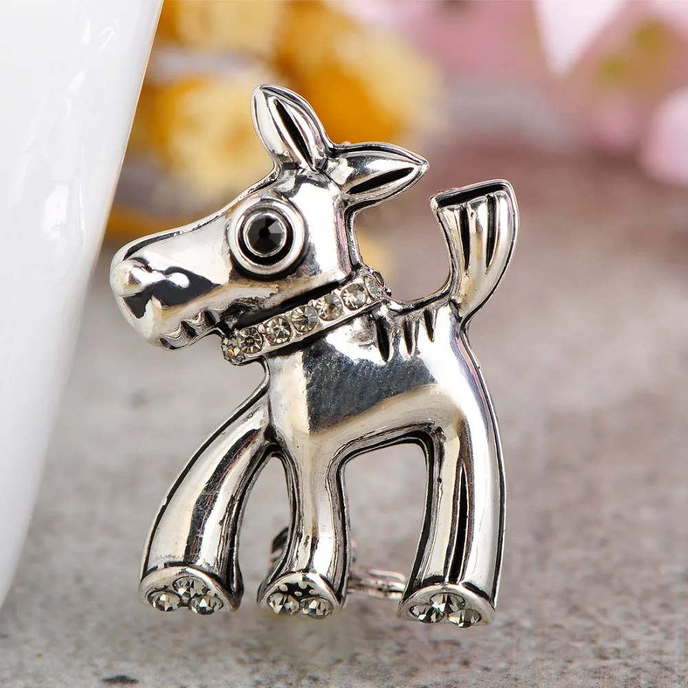 Милая Мини флейта для женщин и мужчин эмалированная эмальта черная собака