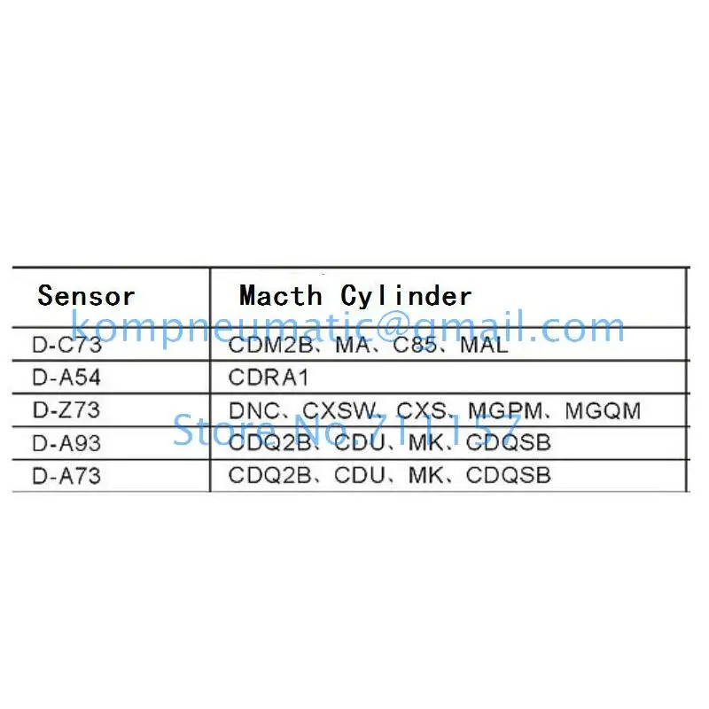 Магнитный язычковый переключатель SMC типа D A54 5 240 В для пневматического цилиндра