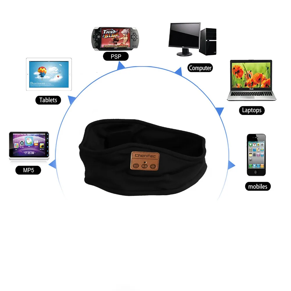 Мягкая повязка с bluetooth cap стерео наушники музыкальные сна шапка-гарнитура спортивная повязка с микрофоном ответ на вызов для iPhone
