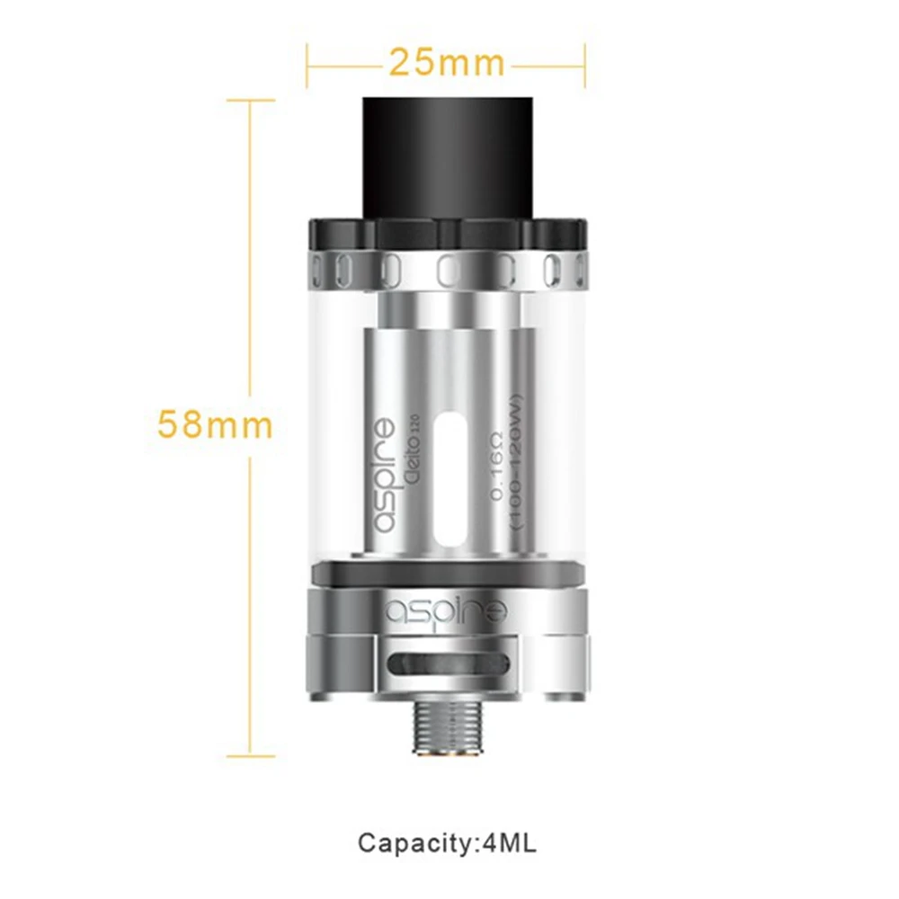 Оригинальный Aspire cleito 120 танк 4 мл e juice емкость cig атомайзер электронная сигарета vape