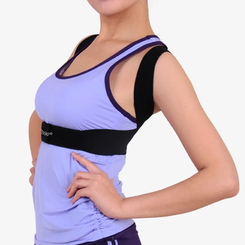 Вернуться Brace Ортез Поддержка упругой плеча Корректор осанки кифоз Сутулиться