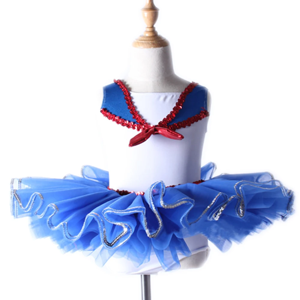 Профессиональные Балетные костюмы трико для женщин и детей синяя танцевальная