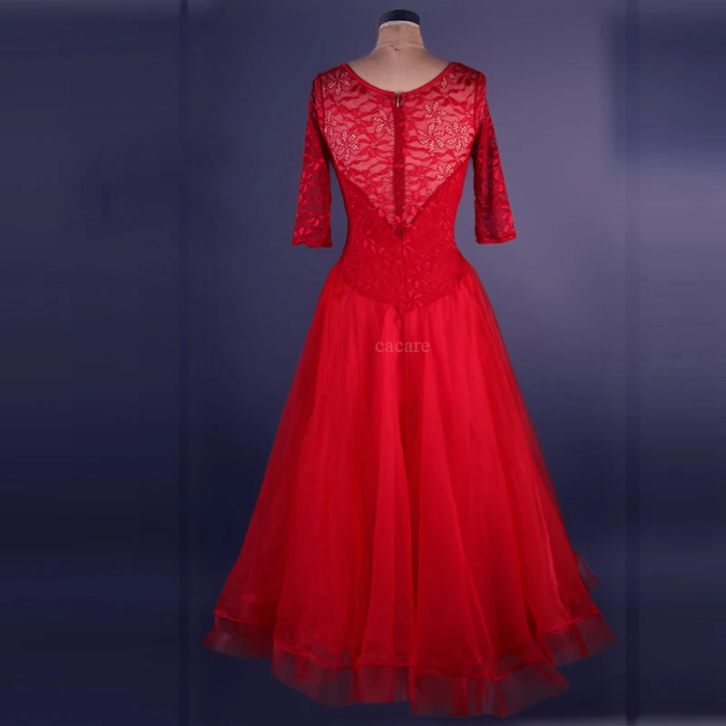 Женское кружевное платье для бальных танцев и вальса | Тематическая одежда