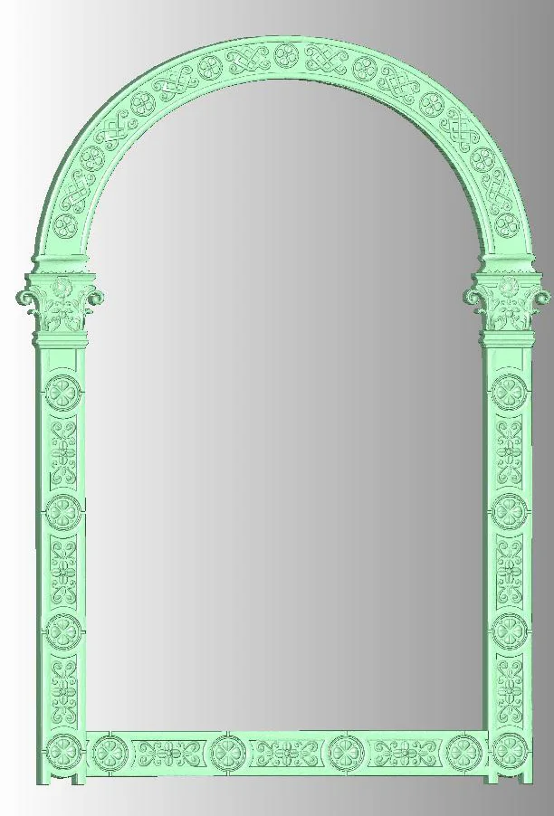 Рамка 3D модель в формате STL ЧПУ резьба гравировка маршрутизатор рельефный Artcam Aspire