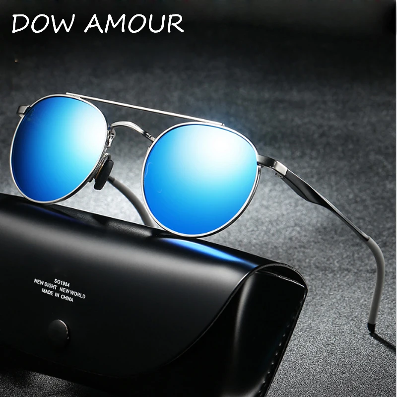 2018 алюминия и магния солнцезащитные очки Для мужчин Брендовая Дизайнерская