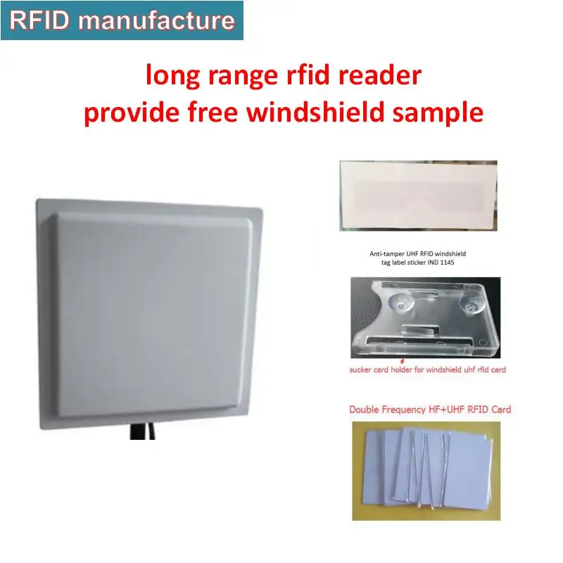 

UHF RFID Windshield Adhesive Tag PET RFID UHF Sticker Label 860-960 MHZ long range read 1-20m for vehicle parking access control