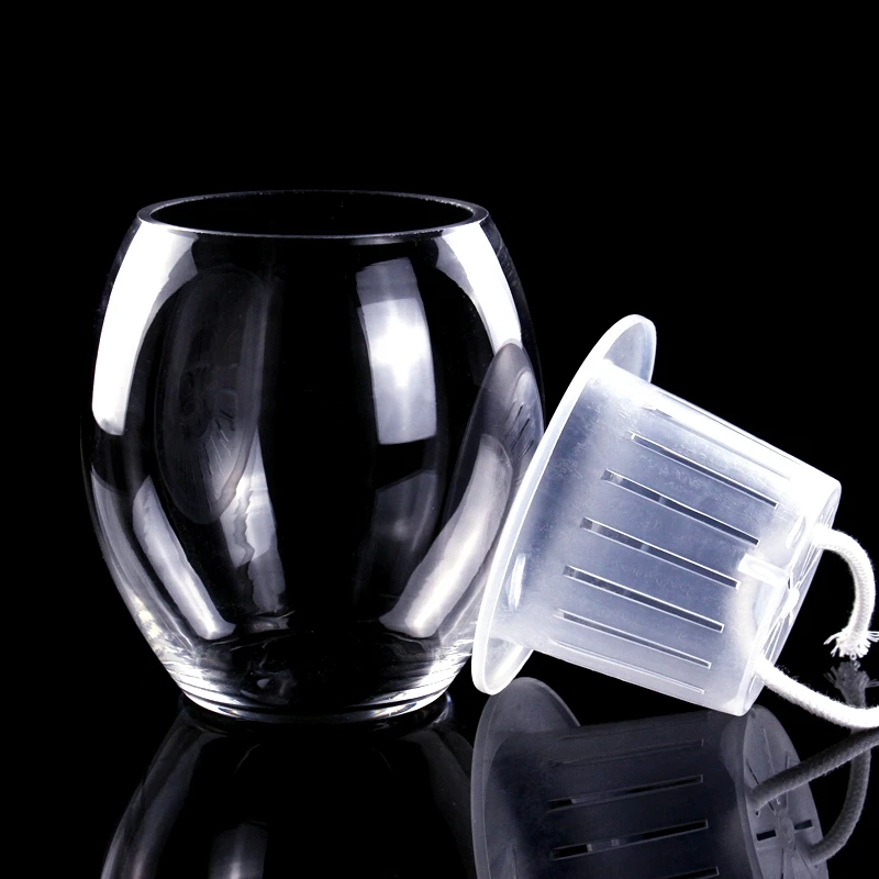 1 шт. яйцо формы прозрачный гидропонное Стекло Цветочные растения ваза с