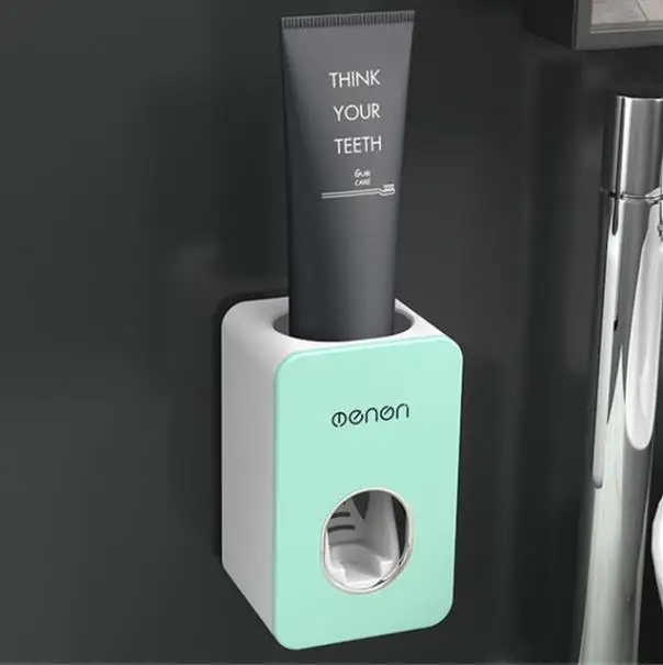 Toothpaste Dispenser Магнитная Адсорбция перевернутый держатель зубной щетки макияж моющее средство телефон зубная паста ванная комната хранения настенное крепление ванной набор - Цвет: Toothpaste Dispenser