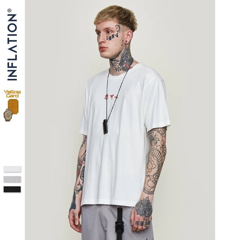 INFLATION Мужская одежда уличная хип хоп пара тройники вы можете футболка 2020 Лето с
